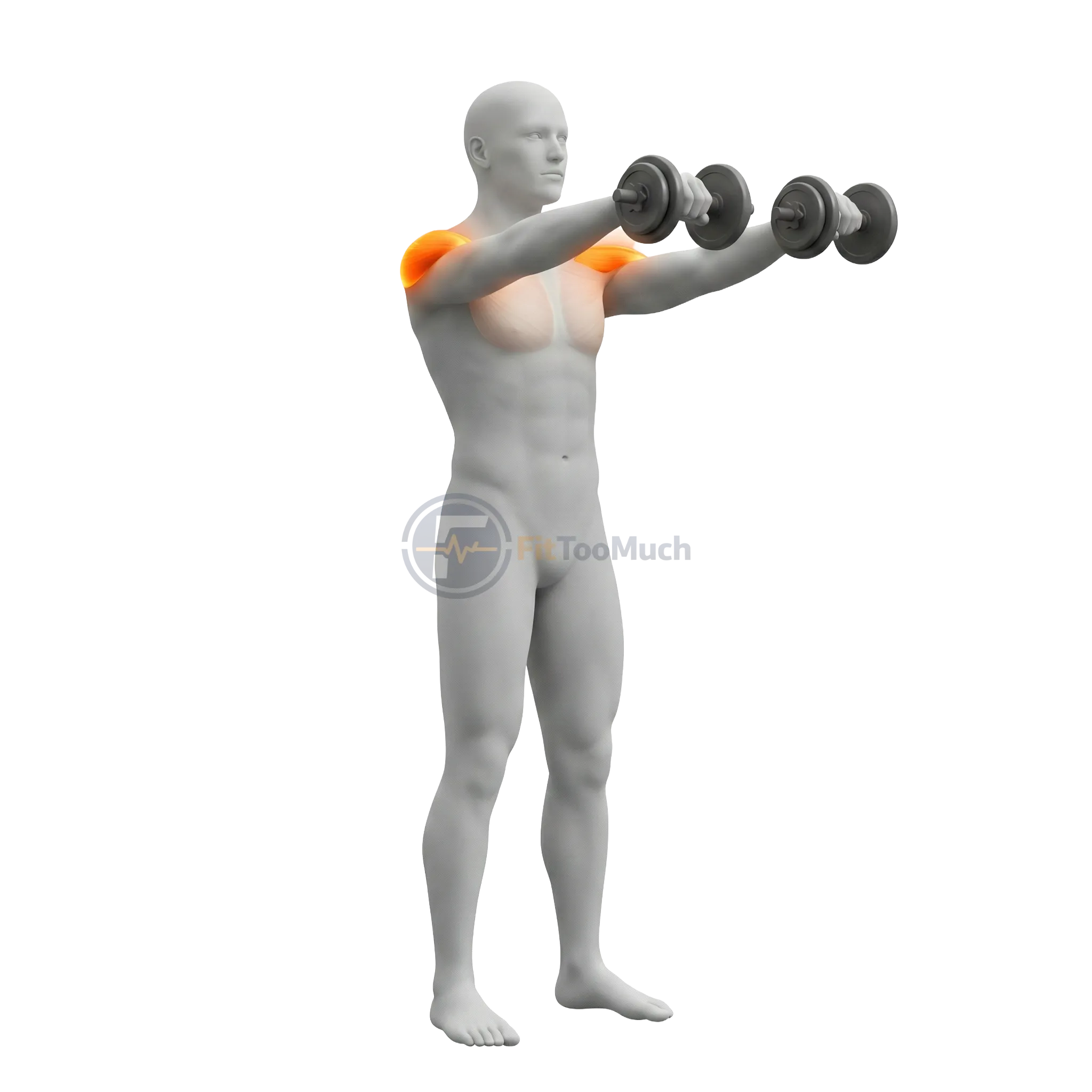 ยกดัมเบลด้านหน้า (Dumbbell Front Raise)